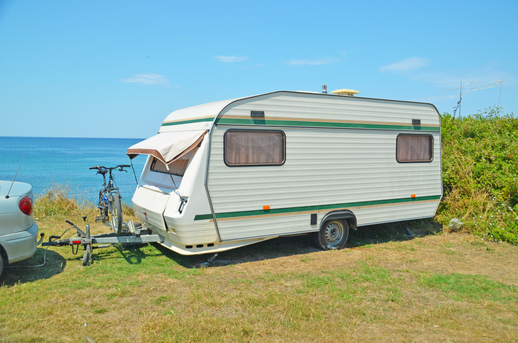 caravan bike sea holidays